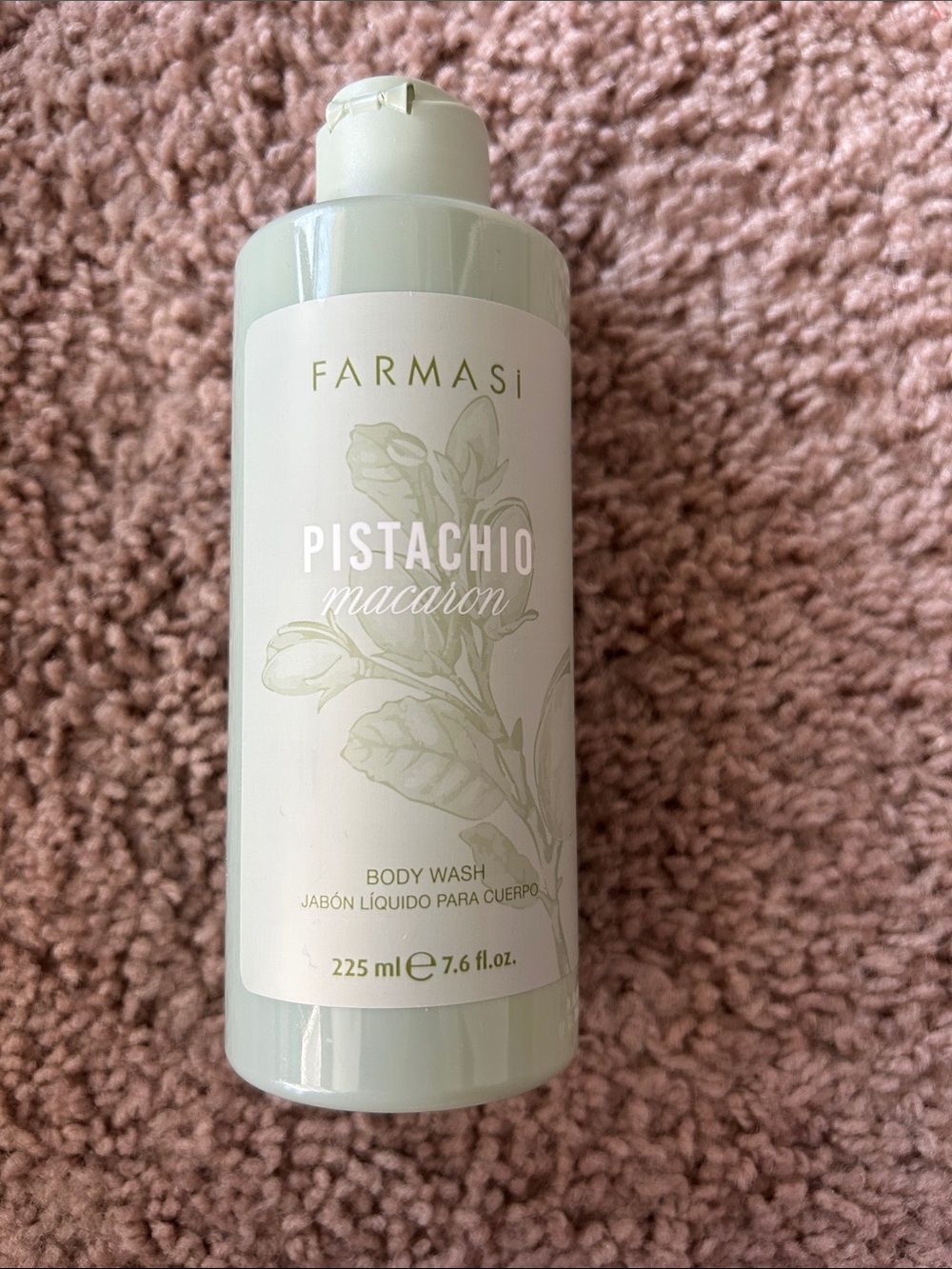 Farmasi Pistachio Macaron Body Wash — Light Green Bottle